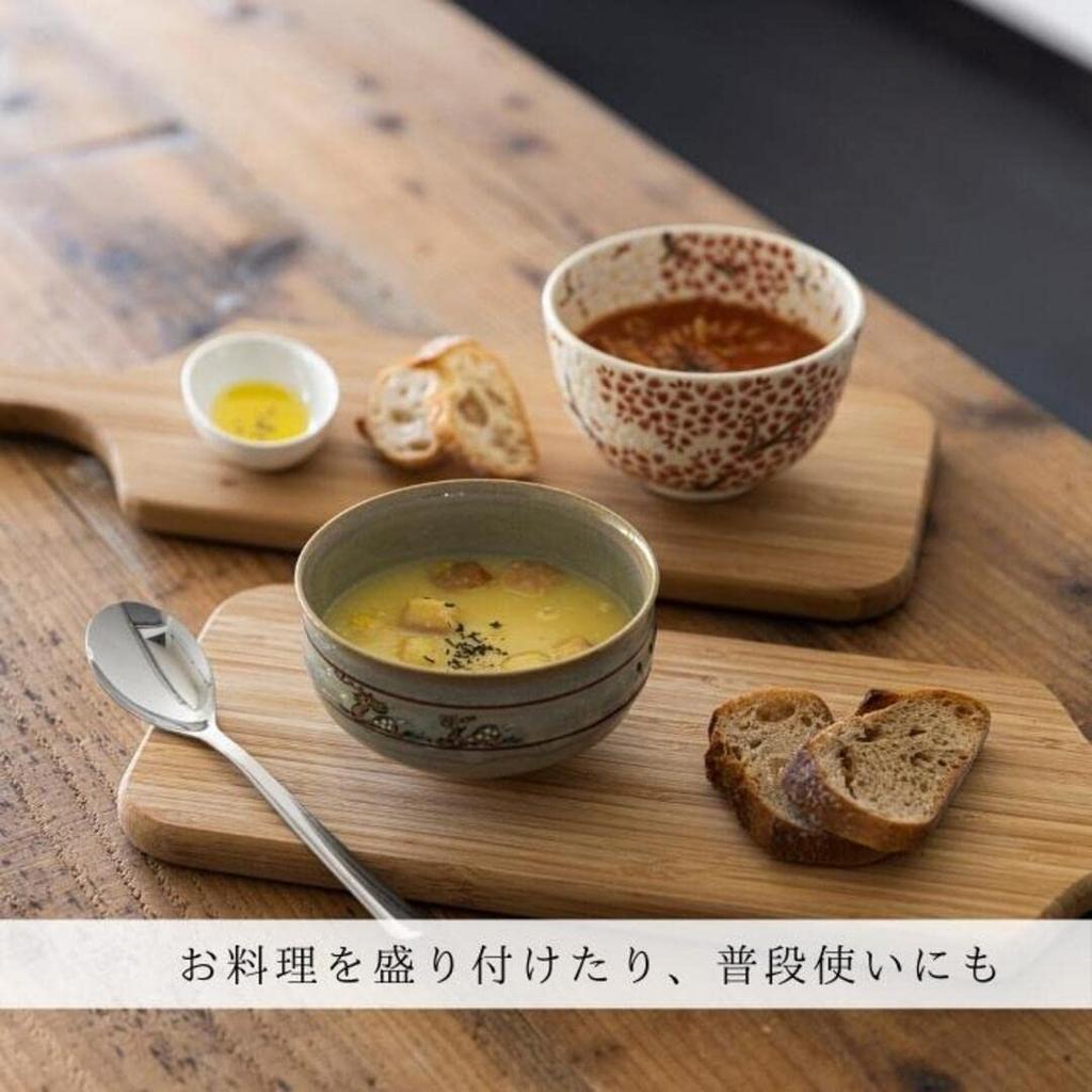 Kogetsu Akahada Ware Matcha Bowl, Narae Painting, Tea Ceremony Utensils, Made in Japan, Cute, Latte Bowl, Rice Bowl, Soup Bowl, KONCH1-A