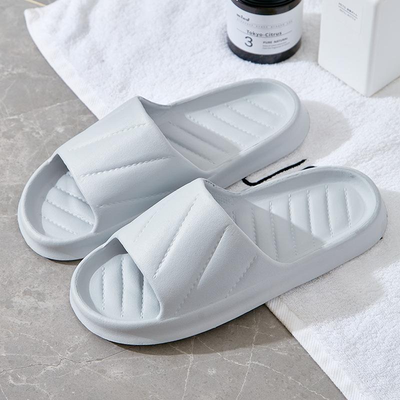 Summer slippers women's home use simple bathroom bath non-slip lightweight indoor bathroom men's cool slippers