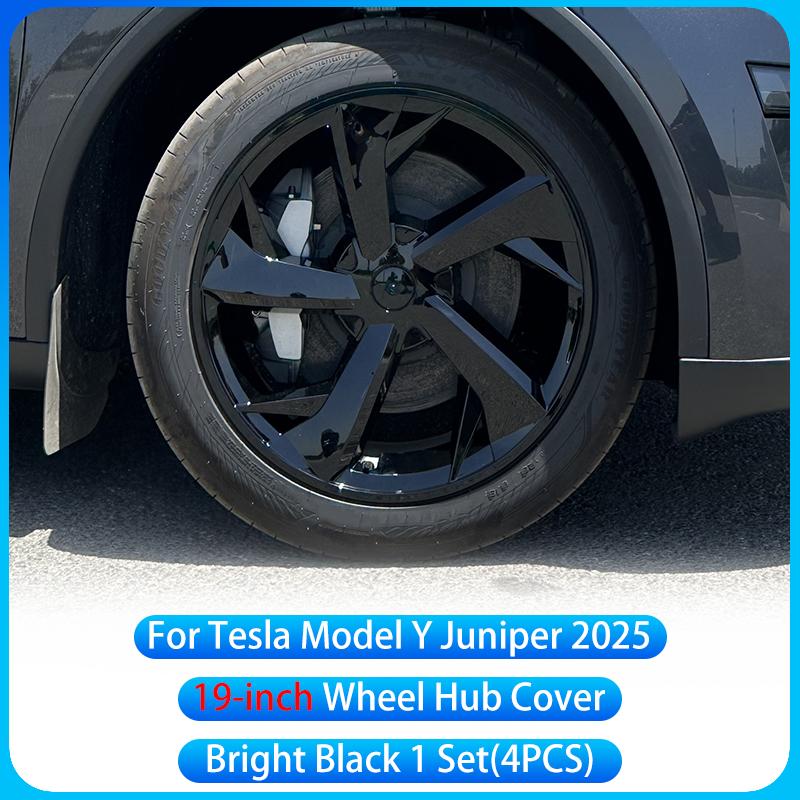 For Tesla Model Y Juniper 2025+19 inch Wheel Cover High Performance Wheel Cover Replacement Wheel Cover Decorative Accessories