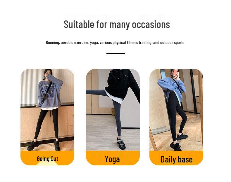 Women's High-Waisted Stretch Yoga Pants - Slimming, Multi-Color, Versatile for Inner/Outer Wear