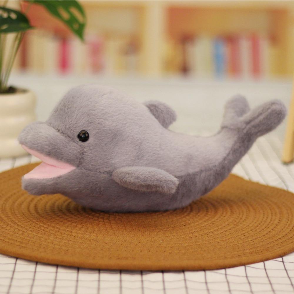 PP Cotton Simulation Dolphin Plush Toy Fluffy Plush Stuffed Whale Toys Kids Gifts