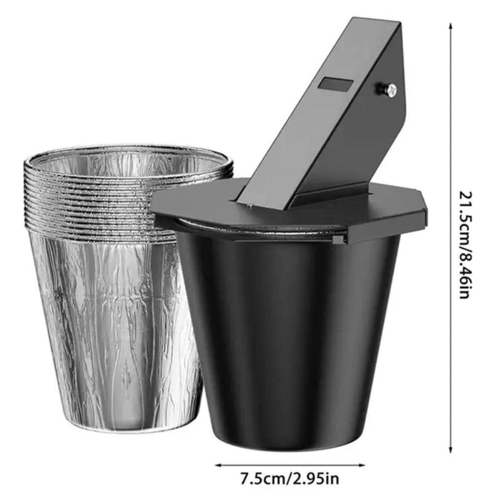 13pcs Sturdy Metal Material Lidded Smoker Drip Bucket Barbecue Cooking Drip Bucket Camping