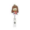 Name Card Clips Nurse Badge Holder Easy Pull Buckle ID Card Holder Retractable Badge Reel  Name Tag