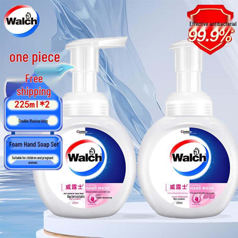 Walch Moisturizing Antibacterial Foam Hand Soap Refill Twin Pack