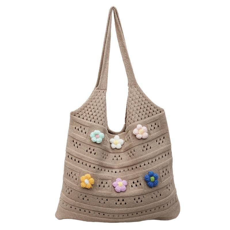Lazy wind knitted bag women's new popular tote bag large capacity shoulder bag tote bag