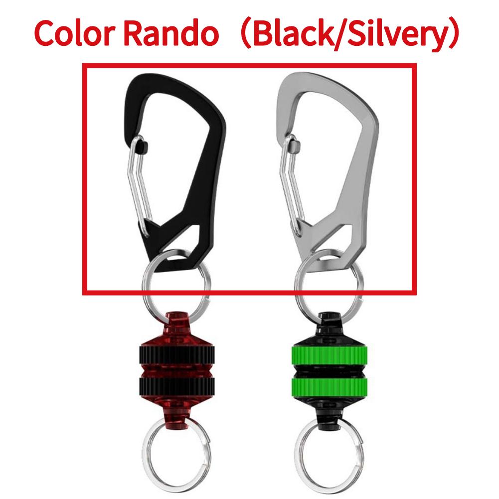 1-4 szt. Magnetyczny Uchwyt do Zwalniania Siatki z Klipsem Karabińczykowym Magnetyczny Uchwyt do Siatki Brelok Silne Akcesoria Wędkarskie Zapobiegające Upadkowi