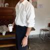 Men's Textured Long Sleeve Button Down Shirt Casual Pocket Detail Loose Fit Streetwear Top