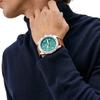 Fossil Bronson Chronograph Green Dial Leather Strap Quartz FS5738 Men's Watch
