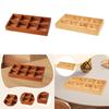 Wooden Divided Storage Box 8 Grid Countertop Organization, Sorting Tray, Organizer for