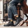 High Top Cowboystiefel für Herren im britischen Stil, hochwertige, vielseitige Plateaustiefel, lässige Arbeitsstiefel für Herren, Botas Cuturno Masculinas