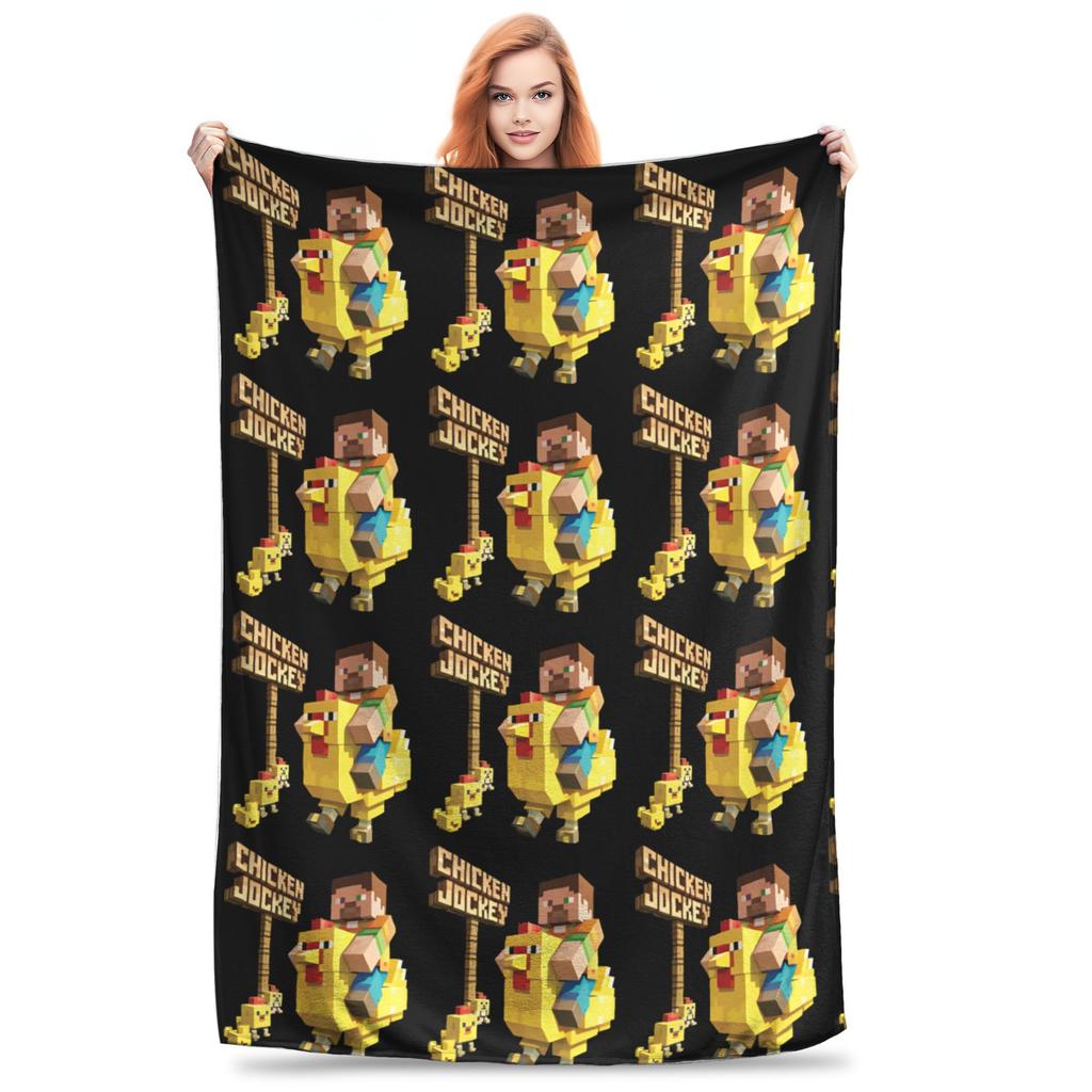 Chicken Jockey Blankets  Fuzzy Awesome Soft Throw Blankets for Home All Season