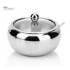 Puntos Kitchen Stainless Steel Sugar Salt Bowl Seasoning Pot Container with Lid Spoon
