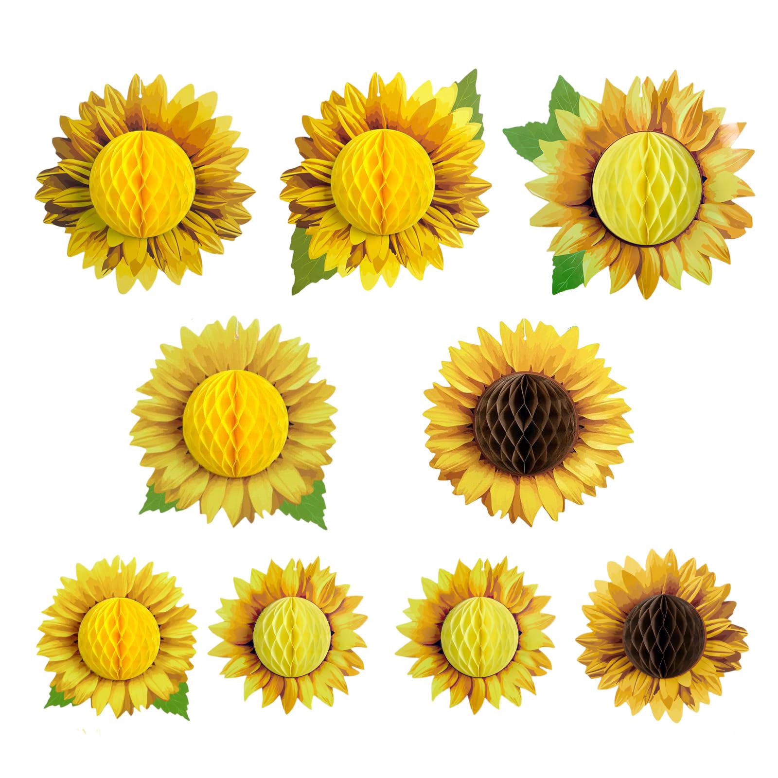 

Flower Honeycomb Party Decoration Hanging Paper Flower Honeycomb Pendant One Size жовтий
