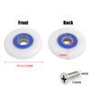 8pcs Shower Door Rollers With Screws Household Hardware Accessories 19/23/25mm Glass Door Shower Room Replacement Pulley