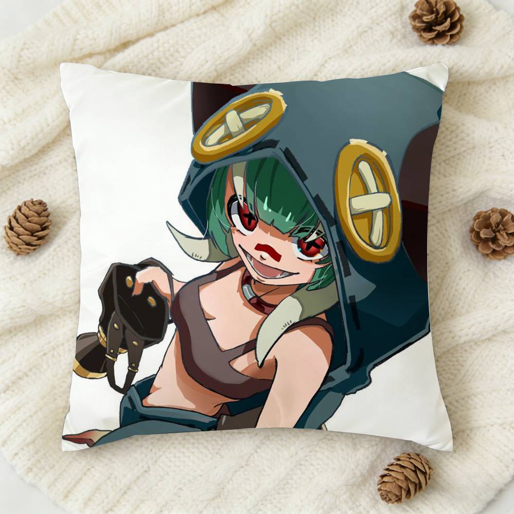 pc Gachiakuta Cartoon Style Doublesided Printed Square Decorative Cushion Cover for Sofa Living Room Home Decor