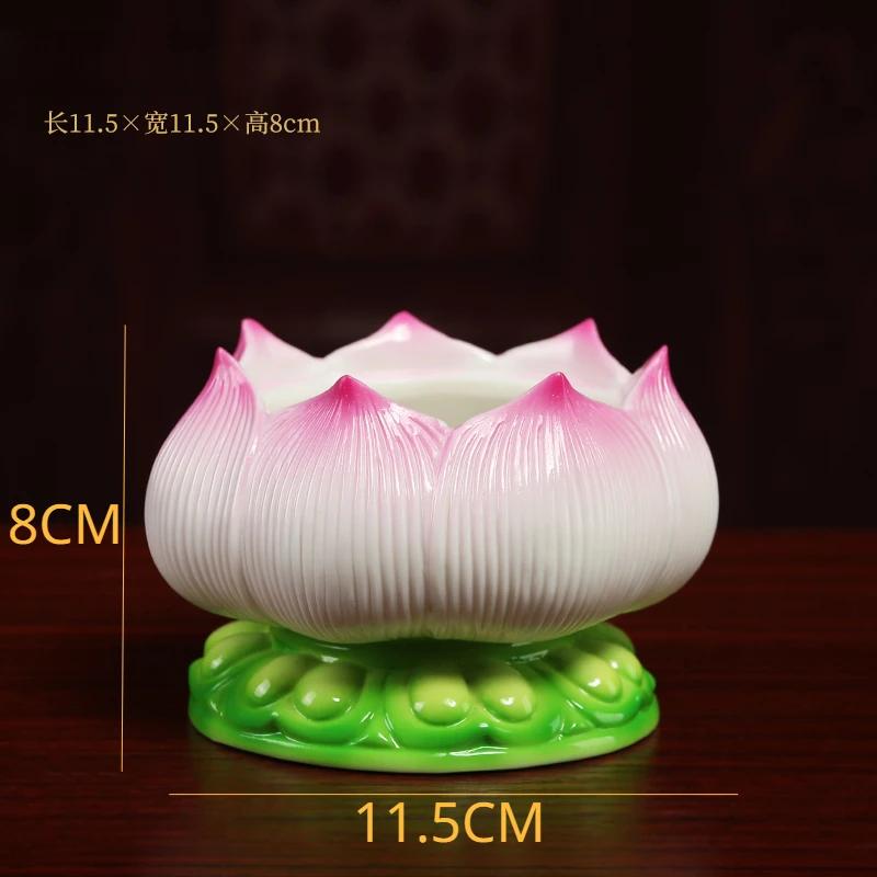 

Новая китайская креативная керамическая благовонная печь в форме лотоса для буддийского дома, родового зала и буддийской утвари фэн-шуй