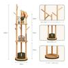 wooden clothes rack with rotating pole 40cm 165cm and a clothes rack Slim, stylish, space-saving hanger, diameter, height, stand.