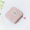 Cute Cosmetic Storage Bag Quilted Flowers Designed Cosmetic Bag Soft Comfortable Makeup Bag for Lipstick Jewelry Pouch