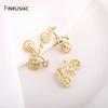 FINRUSIAC 21x10mm Cyklistické přívěsky Nádherné Pozlacené 14K Zlatem Přívěsky na kolo DIY Pro výrobu šperků