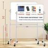 Mobile Double-Sided Magnetic Blackboard & Whiteboard for Home or Office