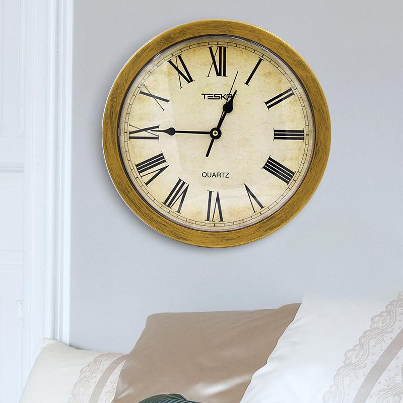 Silent Wall Clock with Hidden Storage for Home Decor