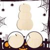 Unfinished Wooden Pumpkin Cutouts Discs DIY Blank Shapes Unpainted Ornaments for Painting