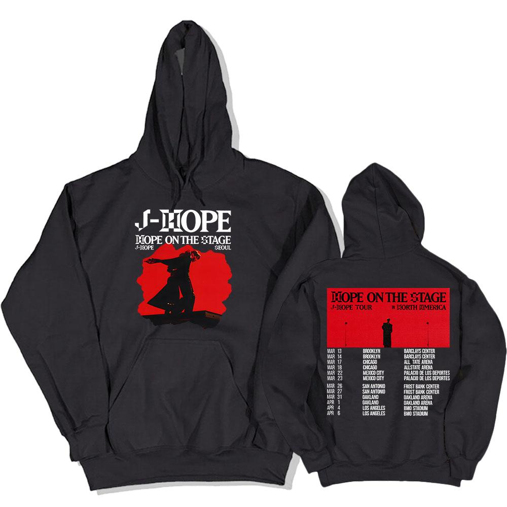 Korean Dancer J-Hope New Hoodies Hope On The Stage Tour 2026 Sweatshirt Unisex Casual Clothes Hip Hop Fashion Aesthetic Pullover