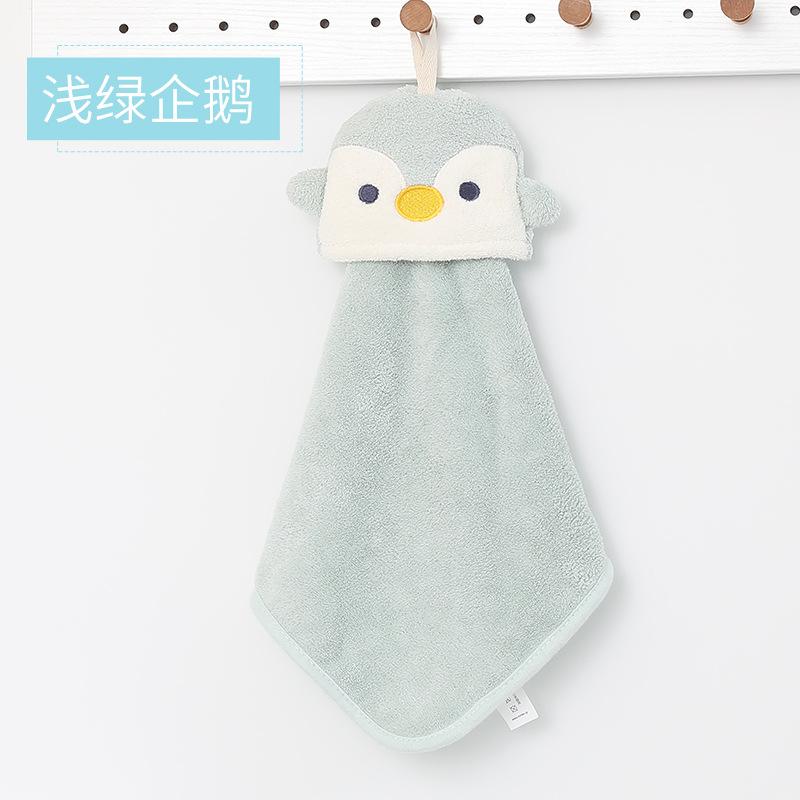Wholesale Cartoon Cute Children'S Hand Towel For Kitchen And Bathroom, Absorbent Coral Fleece Towel, Hanging Hand Towel