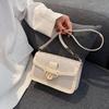 Bag Women's Early Autumn New Printed M Letter Shoulder Handbag Trendy Fashion Lock Small Square Bag Women's Bag