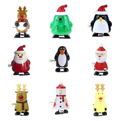 3inch Xmas Clockwork Toy Lovely Winding Toy for Baby Early Learning Education Fine Motor Skill Toy for Kindergarten Kids
