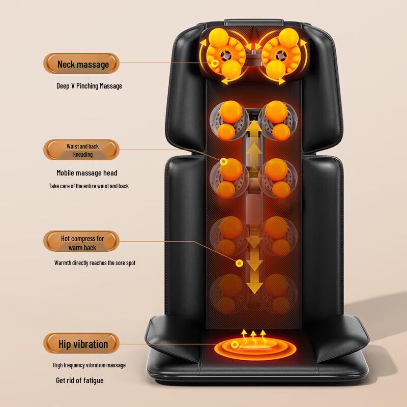 AUX Full Body Kneading Massage Cushion CN plug (adapter included)