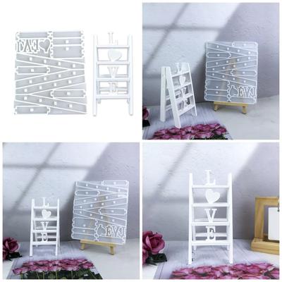 Artistic Ladder Shape Silicone Mold Office Desk Decoration Molds Silicone Texture for Handmade Craft and Decorations