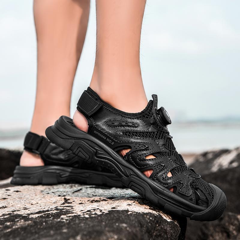 Anti-collision Men Sandals Summer Leisure Beach Holiday Sandals Men ShoesNew Outdoor Sneakers Male Retro Comfortable Casual