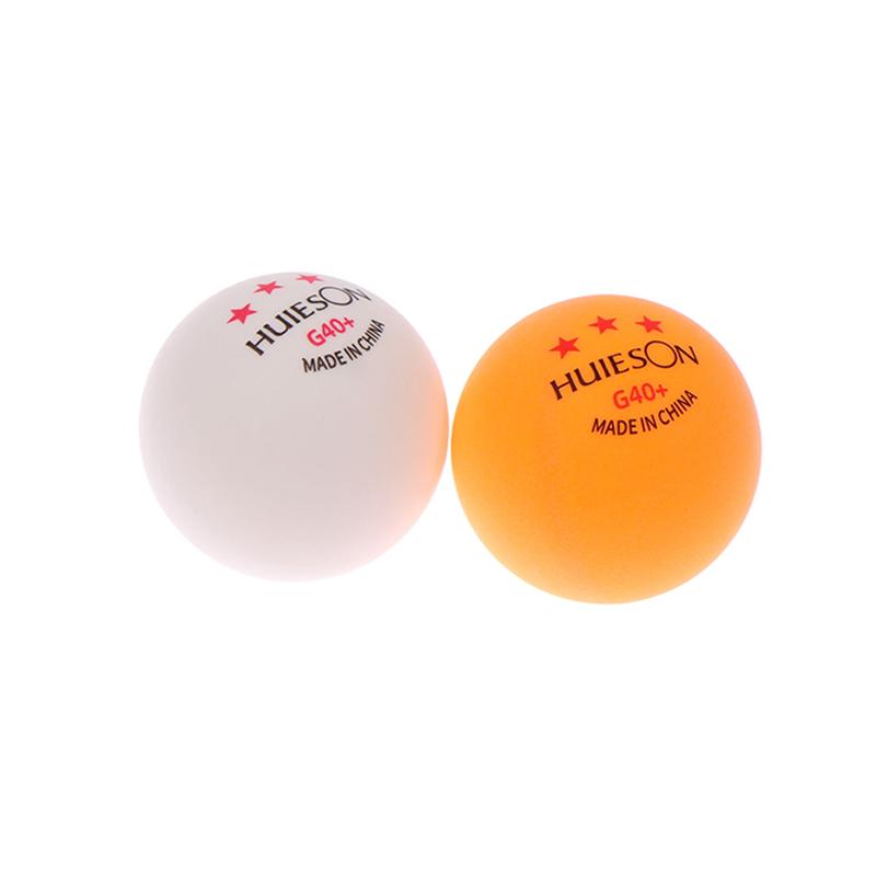 10Pcs 3 Star Table Tennis Training Balls G40+ White Orange Abs Ping Pong Balls For Table Tennis Club Training Pingpong Balls