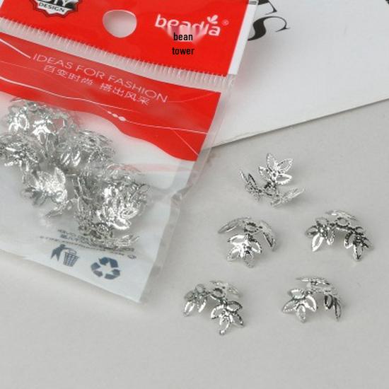 Handmade DIY Jewelry Materials: Stud Earrings, Bracelets, Necklaces, Spacer Beads, Flower Caps