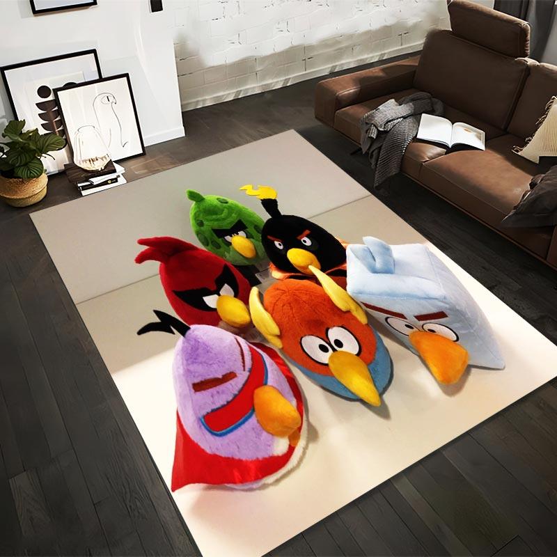 

Angry Birds Plush Character Carpet1Colorful Cartoon Animals with Bold Expressions Suitable for use as an anti-slip1 for1room and bedroom sofas 40x60cm( 15x23in )