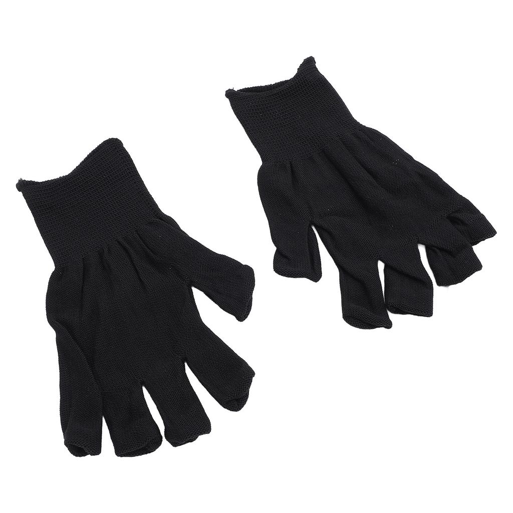 2 Pairs Nail Lamp Gloves Fingerless Nail Light Gloves Breathable Nail Light Gloves for Home Manicure