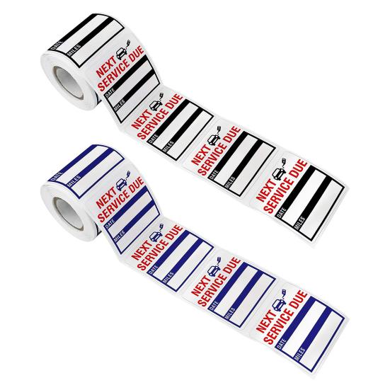 Reminder Sticker Removable Convenient Waterproof Next Service Due Sticker for Car