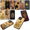 for Samsung Galaxy A36 A17 A26 A07 A35 A54 A53 A13 A33 A34 S8 S9 S20 S21 FE S10 Plus Cover Case Egypt Nefertiti Anubis Ankh Art