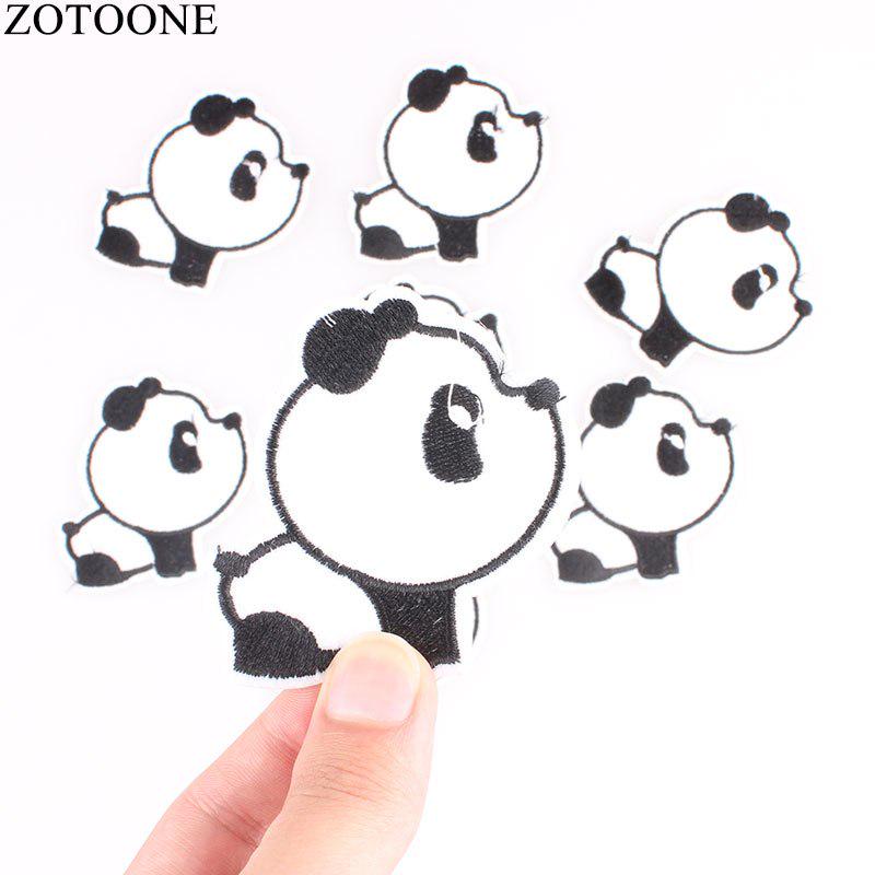 Panda En Árbol Lindo pandas de hierro en apliques Parche