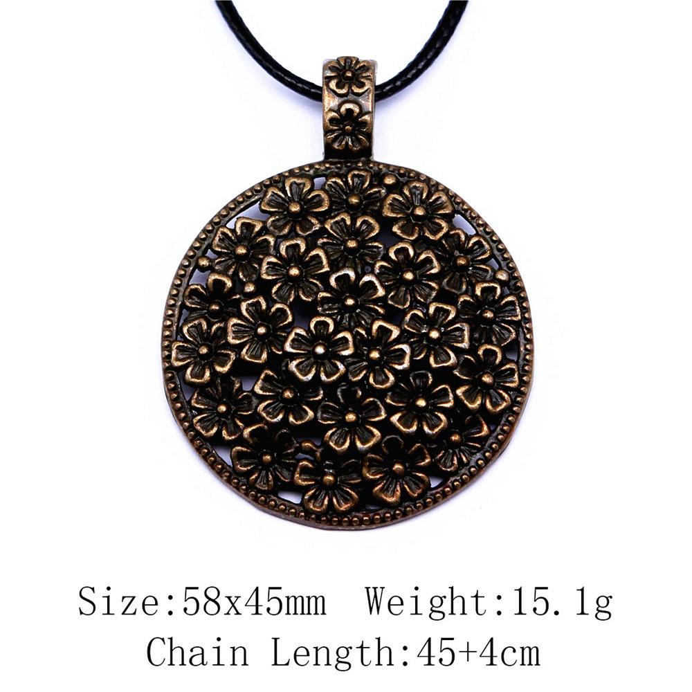 Valentine's Day Necklaces For Couples Leaf Flower Necklace Leather Chain 45cm Cheap Things Neck Pendants