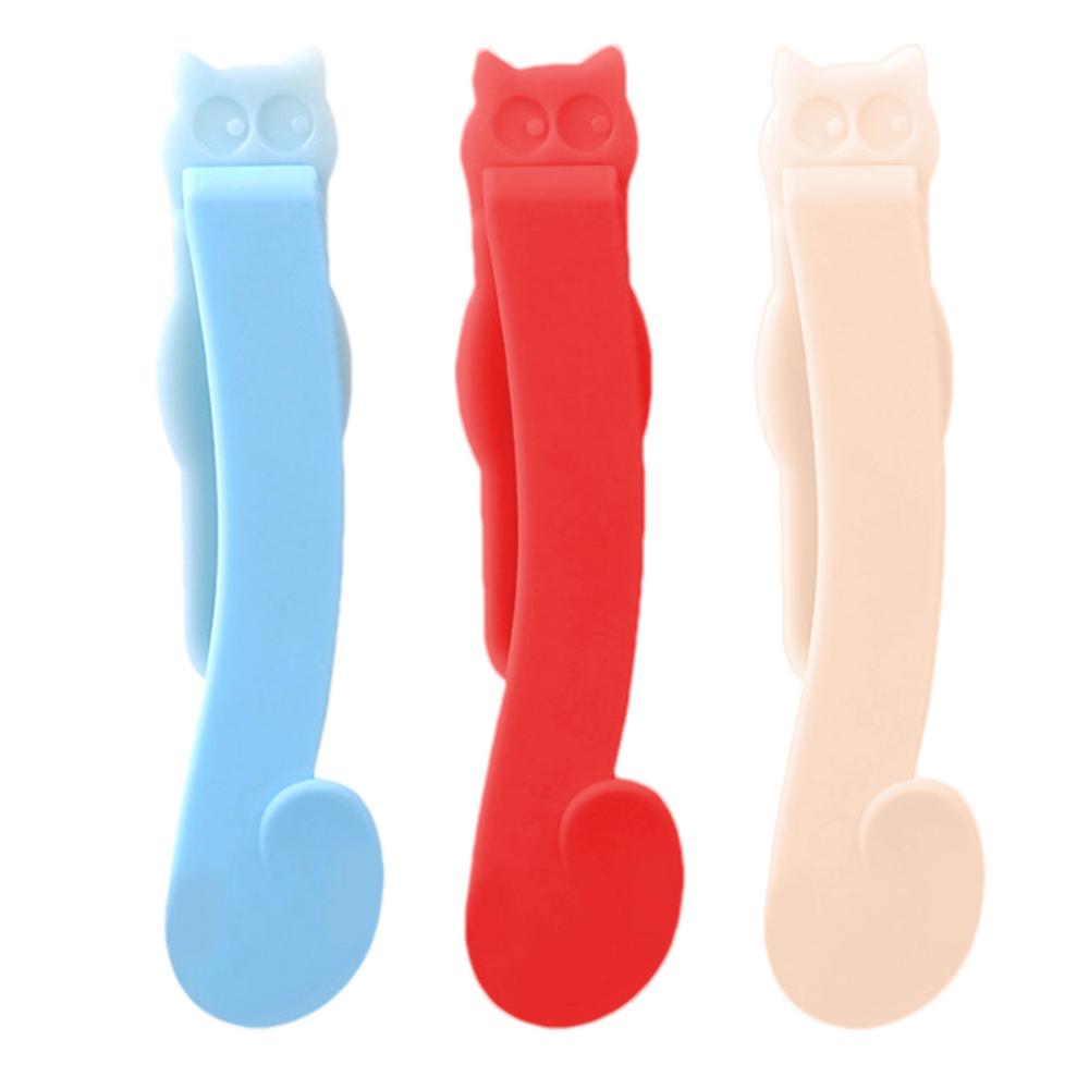 3Pcs Silicone Bookmark Automatically Follows Page Flipping Student Bookmarks Office Stationery Cute Book Clip School Supplies
