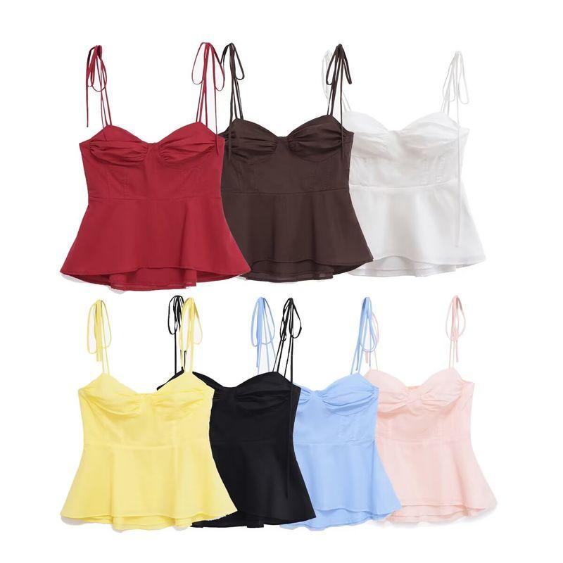 Kaslead New Women Clothes Western Style Fashion Simple Small Top Bustier 8155920