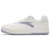 First Year Height Increasing Slip Resistant Low Top Skateboard Shoes Women's White Purple 922628068F-3