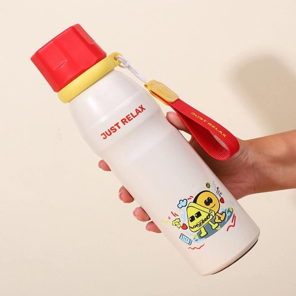 Large Capacity Cartoon Insulation Cup 650ml Thermos Water Bottle Cute Vacuum Flask  Children