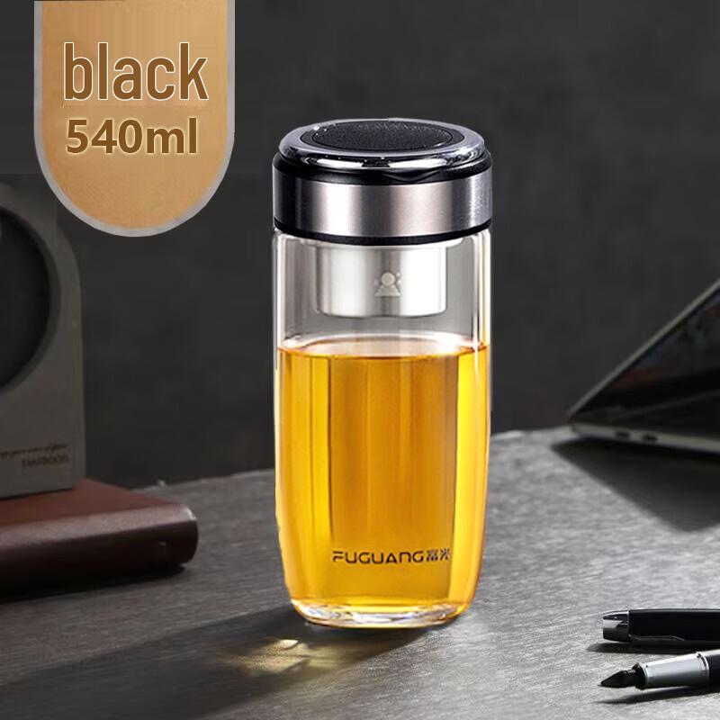FUGUANG G2203-DH Single-Layer Glass Water Bottle with Handle