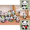 Panda Soft Plush Toy Keyring With Short Pile Fabric For Bag Ornament Collectible