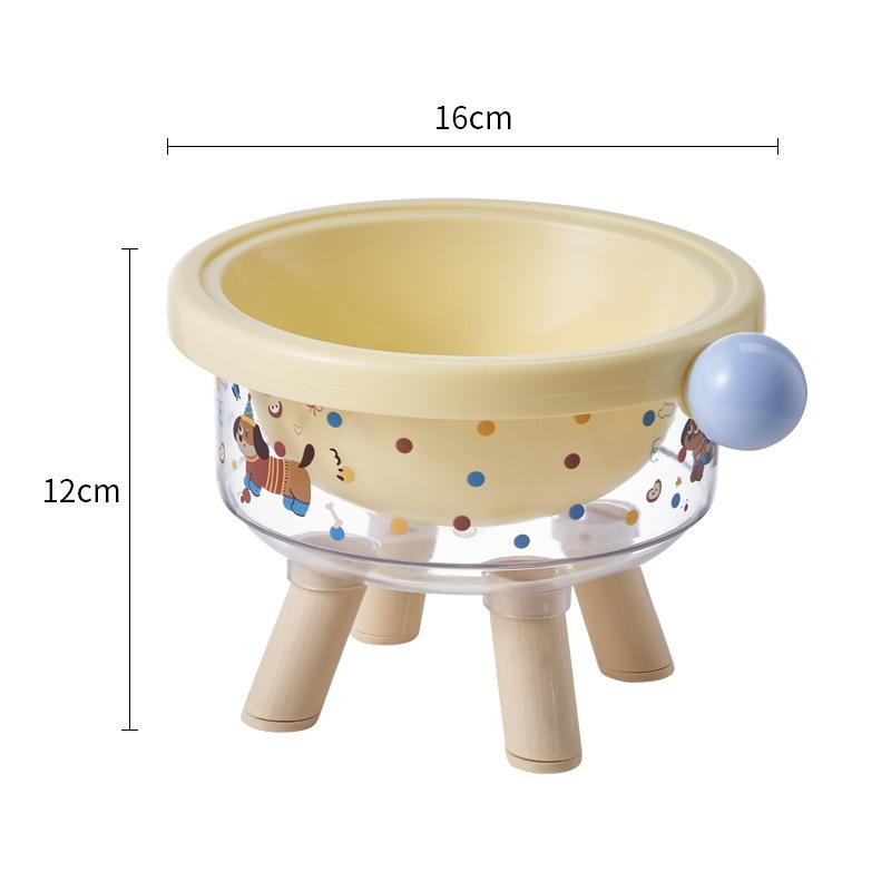 1pc pet bowl with high aesthetic value, anti slip and anti knock cat feeder, dog stainless steel large capacity dog bowl