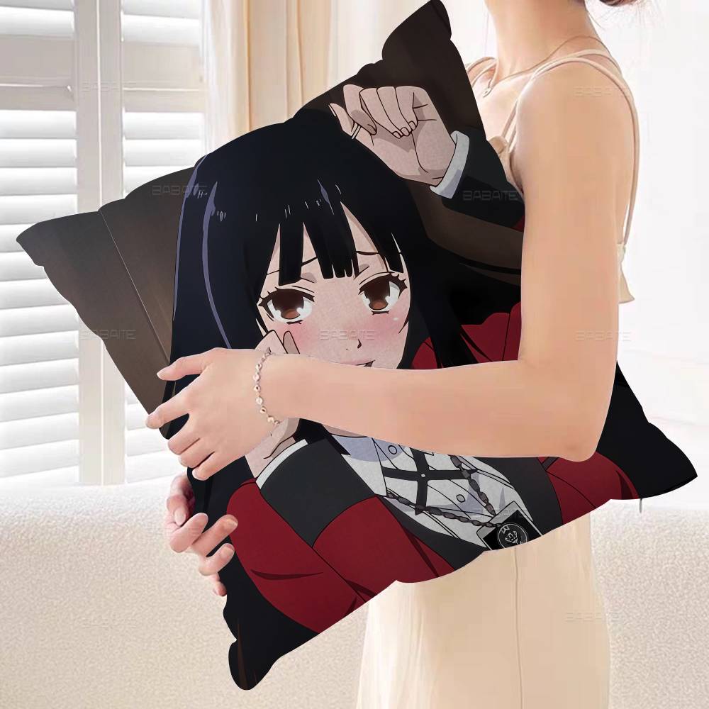 Anime Kakegurui Pillow Cover Sofa Cushion Cover Home Room Decoration Children Gift
