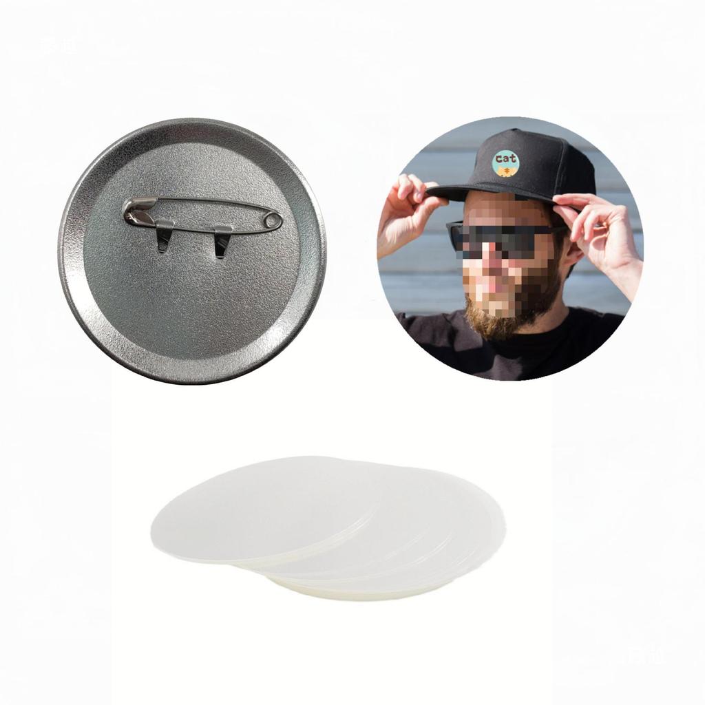 58MM Pozinkovaný Matný Špendlíkový Odznak DIY Prázdné Špendlíkové Odznaky Materiály